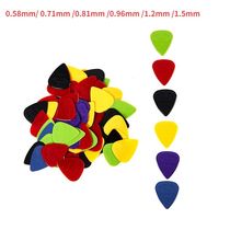 10 Pieces pack Alice Guitar Pick Non-slip Black White Nylon