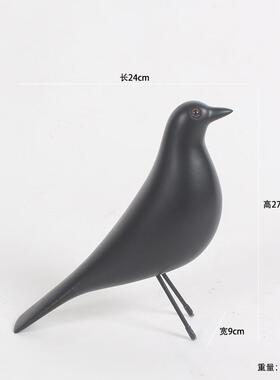 摆件装饰创意小鸟客厅品北欧伊姆斯软装家居样板简约W电视柜房摆