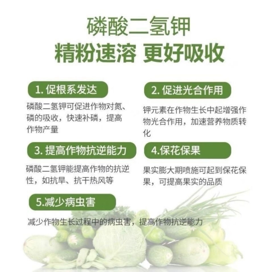 厂家直销磷酸二氢钾有机肥化肥种菜种花蔬菜果树花卉专用花肥肥料