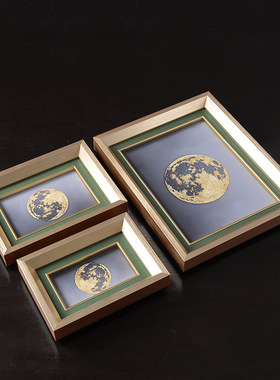 欧式轻奢拉丝实木相框摆台w寸寸寸书房样板房办公室家居装饰品