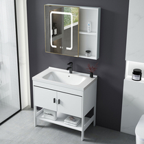 Small family type floor-type bath room cabinet Wash Basin Cabinet Combined Balcony Ceramic Integrated Basin Bathroom Wash-basin washbasin