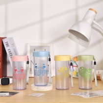 Neighbourhood Daily Water Cup Minimalist Portable Anti-Fall Plastic Cups Start Students High Temperature Kettle Drinking Water Space Cup