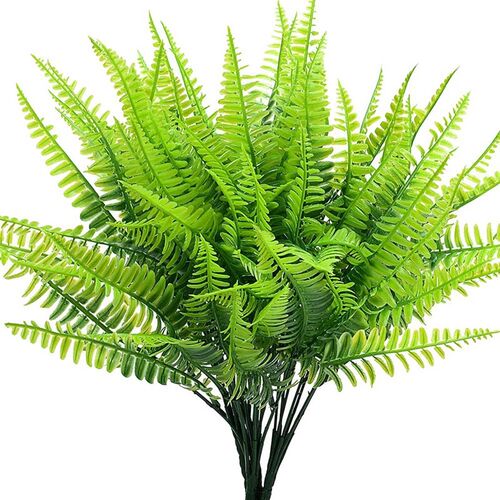 12 Pabck Artificial Plant Ferns Faux Ferns for Outdoor Indoo - 图0