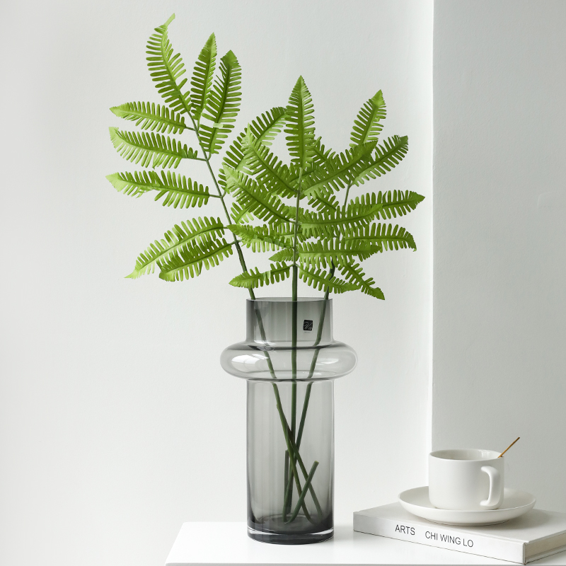 极速仿真蕨类绿植蕨草塑料花配z草插花装饰仿真花假花水草植物叶 - 图0