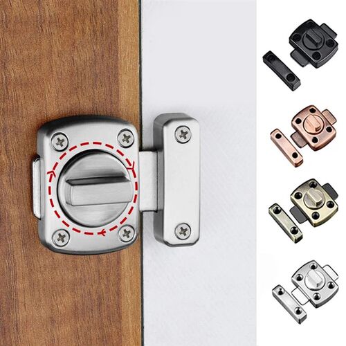 极速Anti-theft Dooro Lock Buckles Cast Metal Hook Door Latch - 图0