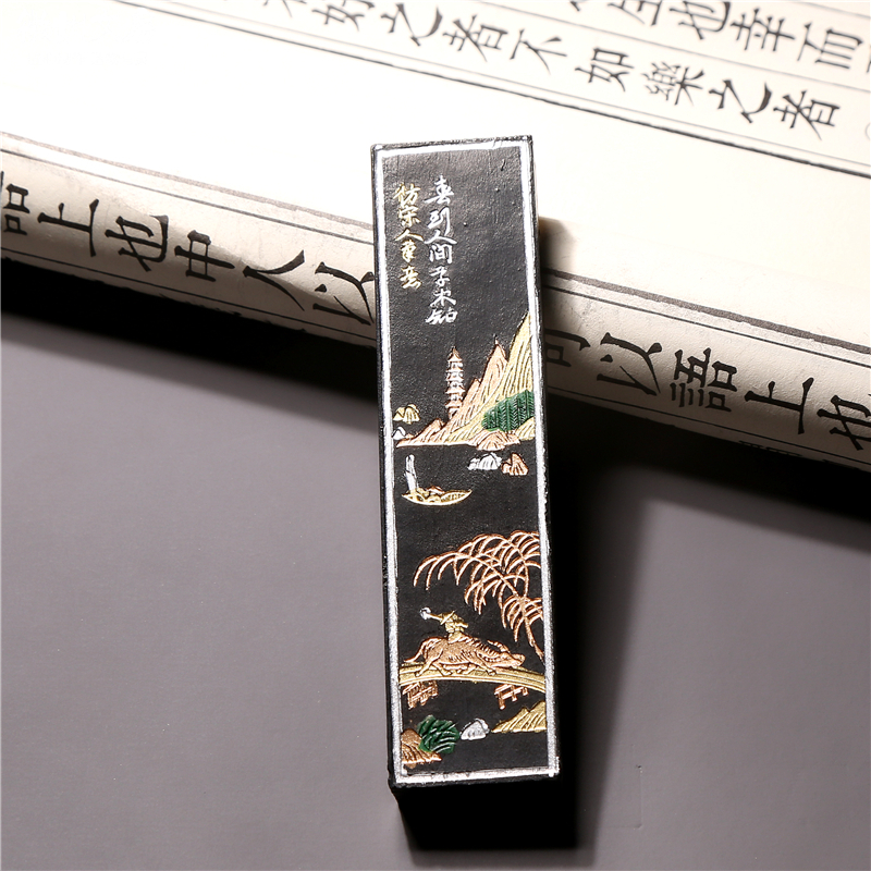 正宗曹素功徽墨大好河山油烟101古法徽墨墨条砚墨S锭书法绘画售价 - 图2