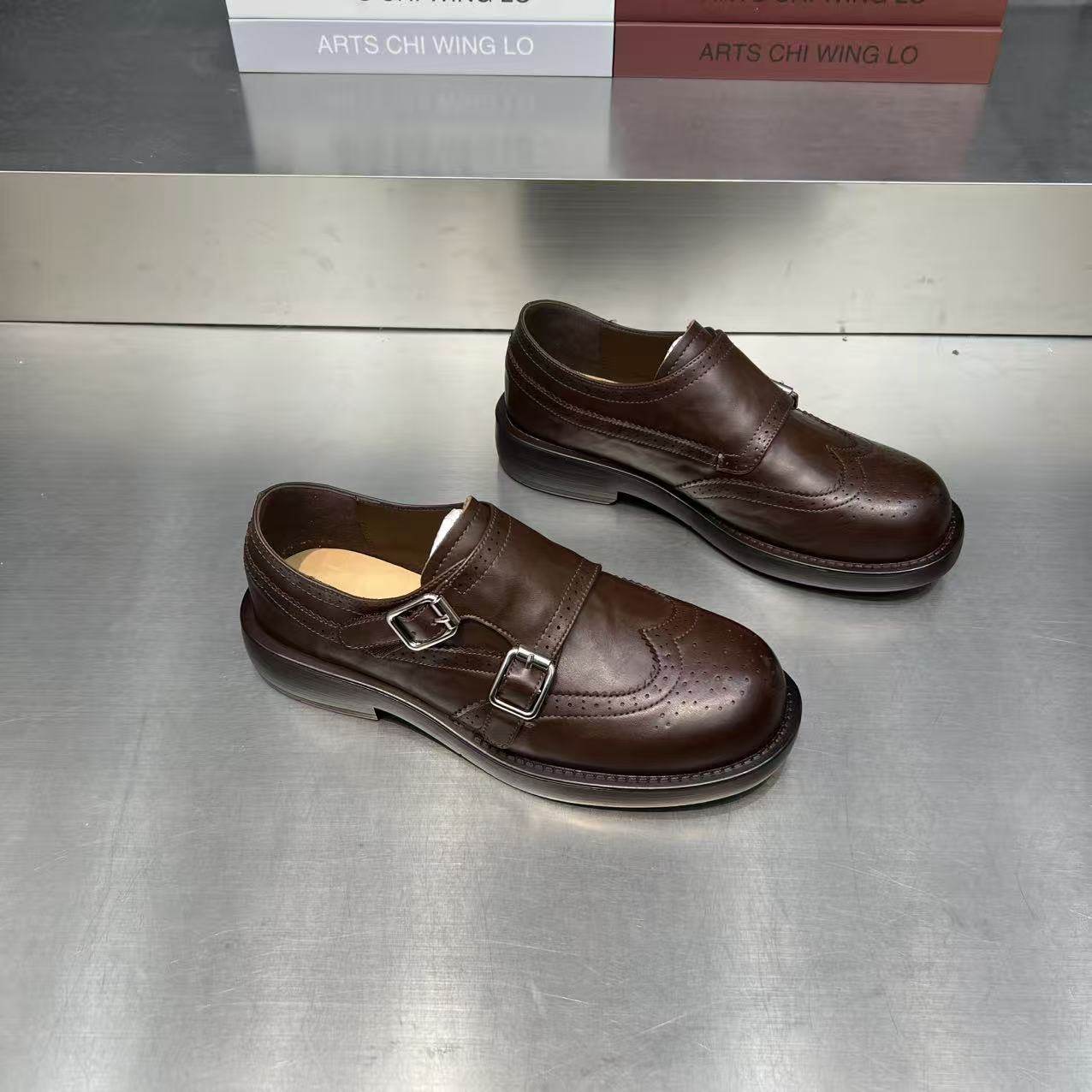 真皮~复古布洛克雕花乐福鞋女2026新款一脚蹬孟克鞋英伦风小皮鞋,淘宝优惠券,粉丝福利购,淘宝优惠卷