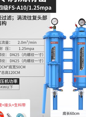 空压机气压油水分离器气泵压缩空气自动排水气源处理器干燥过滤器