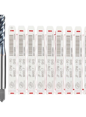 ZG粉末CPM加硬不锈钢丝锥螺旋美制丝攻10-32 4-40 6-32 10-321/4