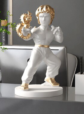 潮玩公仔人物龙摆件家居饰品客厅酒柜电视柜玄关桌面摆设生日礼物