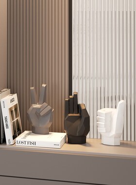 高级感小众艺术手势摆件创意现代简约客厅电视机玄关柜边几装饰品