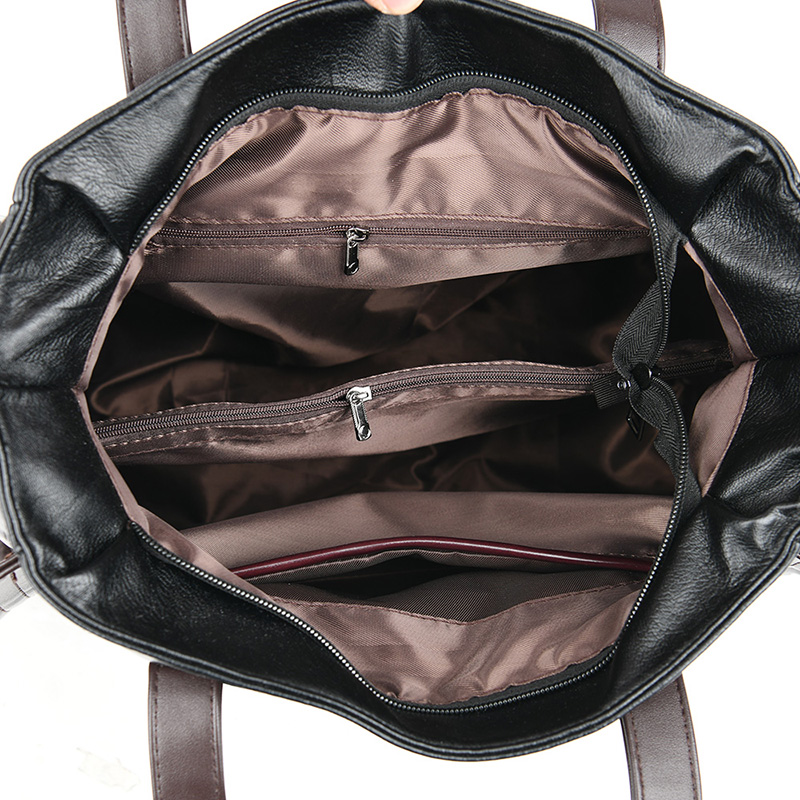 大容量真皮羊皮软皮大包包女2020新款潮手提包单肩女包斜挎包时尚 - 图1