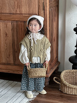 Girls fall suit 2023 new Korean version Korean tie girl Mao Akio clothes horse chia shirt pants