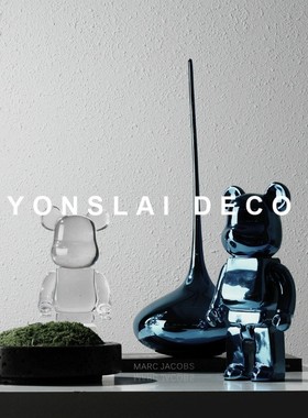 bearbrick暴力熊摆件kaws公仔卡通网红潮流手办客厅X玄关柜装饰品