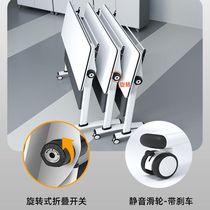 Folding training table meeting table and chairs combined strip desks can be moved splicing desk simple training institutional table