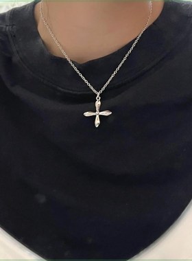 极速personality couple Cuban chain clavicle chaiXn nelace