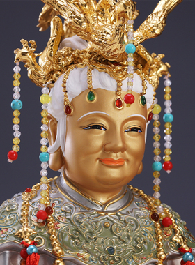 极速全铜无生老母黎山老母神像家C用供奉骊山梨山老母风水摆件无