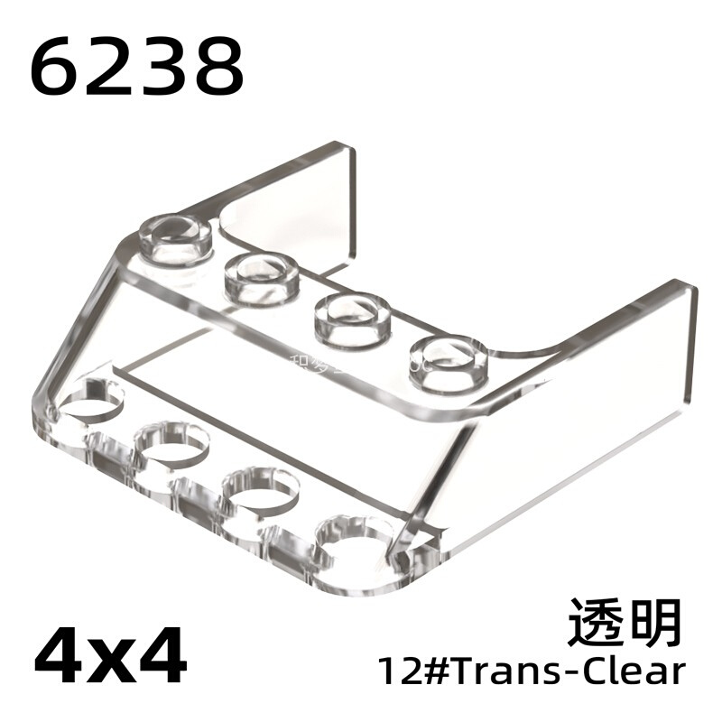 积梦堂JMTMOC 拼装积木6238零件 4x4x1挡风玻璃 汽车载具跑车配件 - 图0