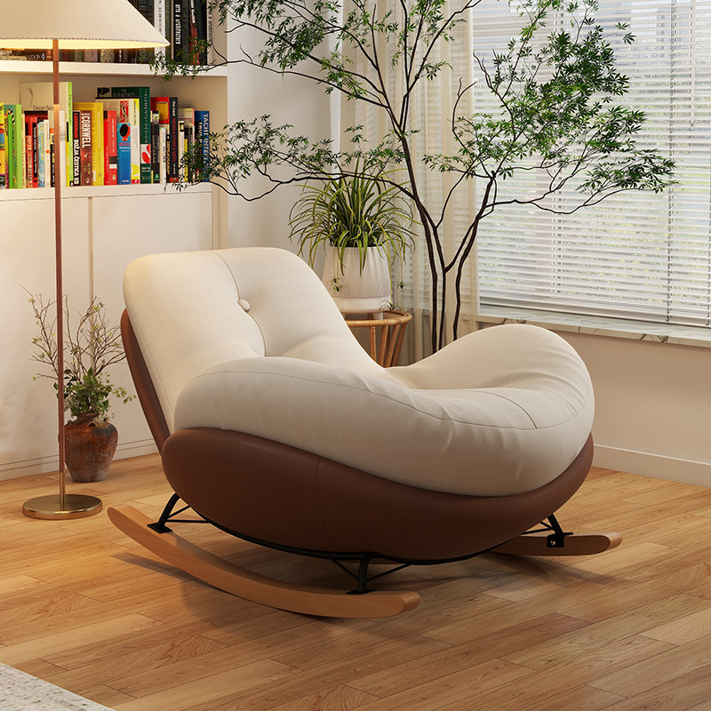 蛋壳摇摇椅大人躺椅阳台家用单人休闲椅客厅轻奢逍遥椅懒人沙发椅,淘宝优惠券,粉丝福利购,淘宝优惠卷