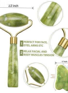 Face Massager Roller Gua sha Jade Store Scraper Roller massa
