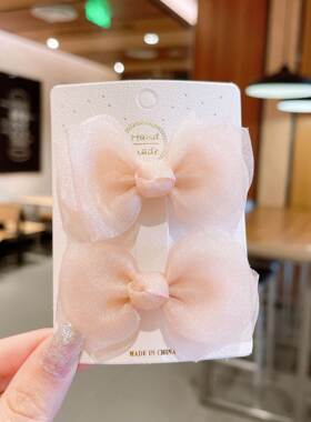 Sweet Bow Side Clip Hair Accessories Girls Hairpin Headwear