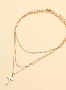 珍珠锁骨项链女Artifici