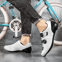 Riding Shoes Men With Lock Shoes Women Bikes Road Car Moped Moped Non-Lock Mountain Bike Hard Bottom Lock Caravan Sport Women Shoes