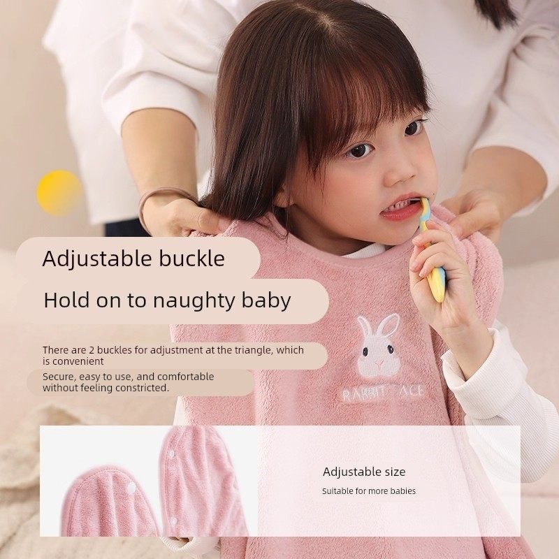 儿童洗漱巾洗脸围嘴刷牙防水围兜多功能毛巾宝宝不湿衣小孩漱口巾,淘宝优惠券,粉丝福利购,淘宝优惠卷