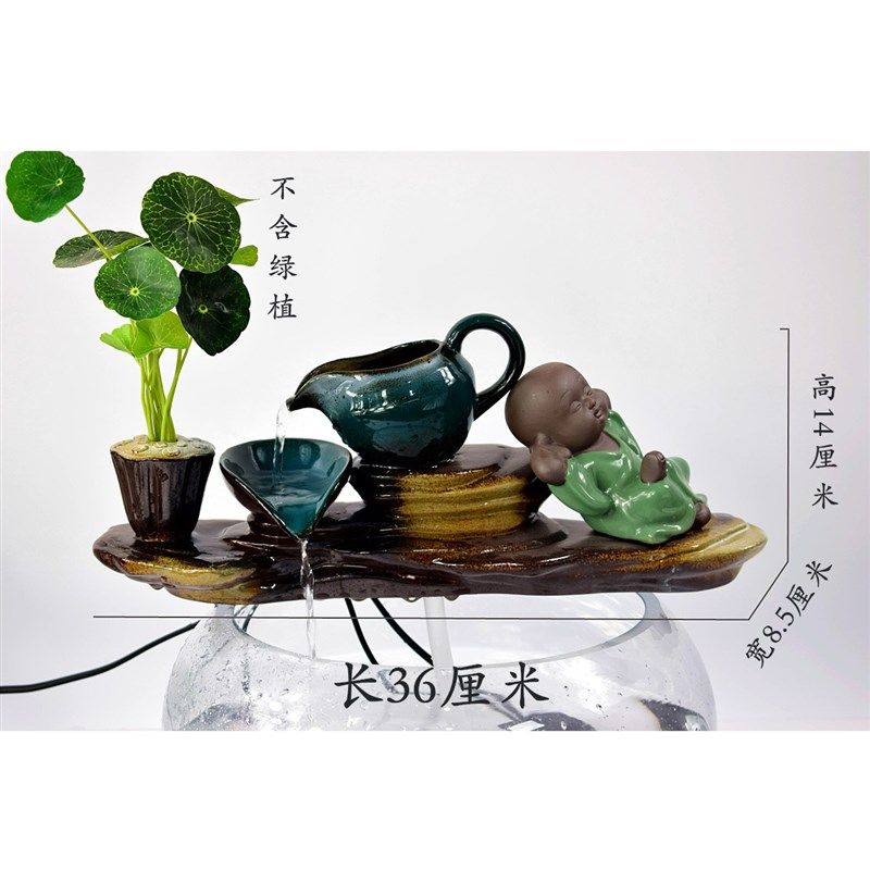 石槽鱼池缸陶瓷流水景观庭院花园阳台装饰配件循环增氧DIT养鱼,淘宝优惠券,粉丝福利购,淘宝优惠卷