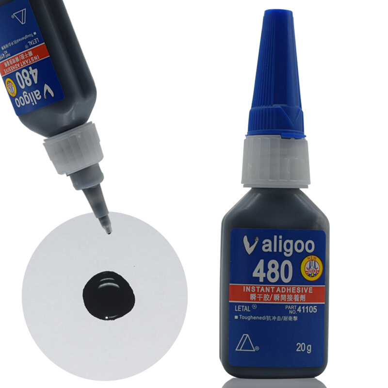 。进口Valigoo480胶水瞬间快干胶水强力胶塑料橡胶金属钢铁黑色胶 - 图1