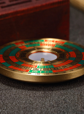 风水纯铜罗盘庚指南针测方位随身迷你袖珍L2寸小罗盘高精度罗经仪