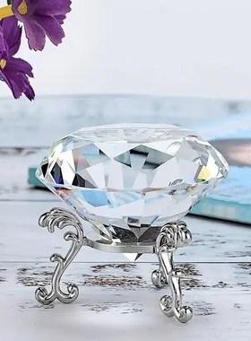 人造水晶玻璃钻石阳光捕手u拍摄道具送儿童宝石礼物家居桌面小摆