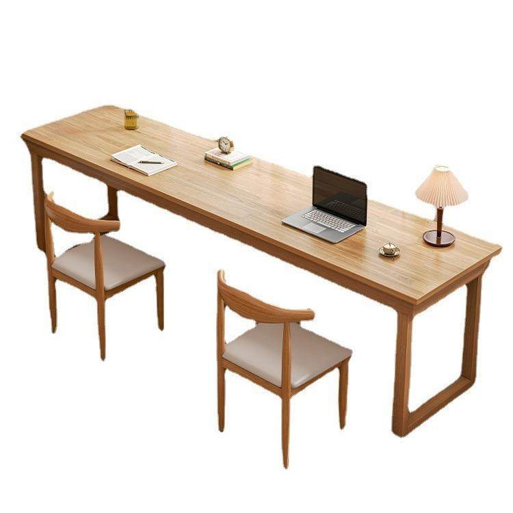 实木书桌家用卧室长条桌双人电脑桌学习长桌子简易家居好物出租房,淘宝优惠券,粉丝福利购,淘宝优惠卷