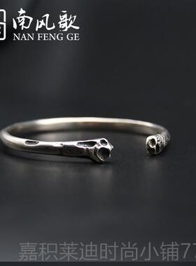 高档南风 原创设计《肋骨》手镯 9 25纯男银情歌侣 学生女