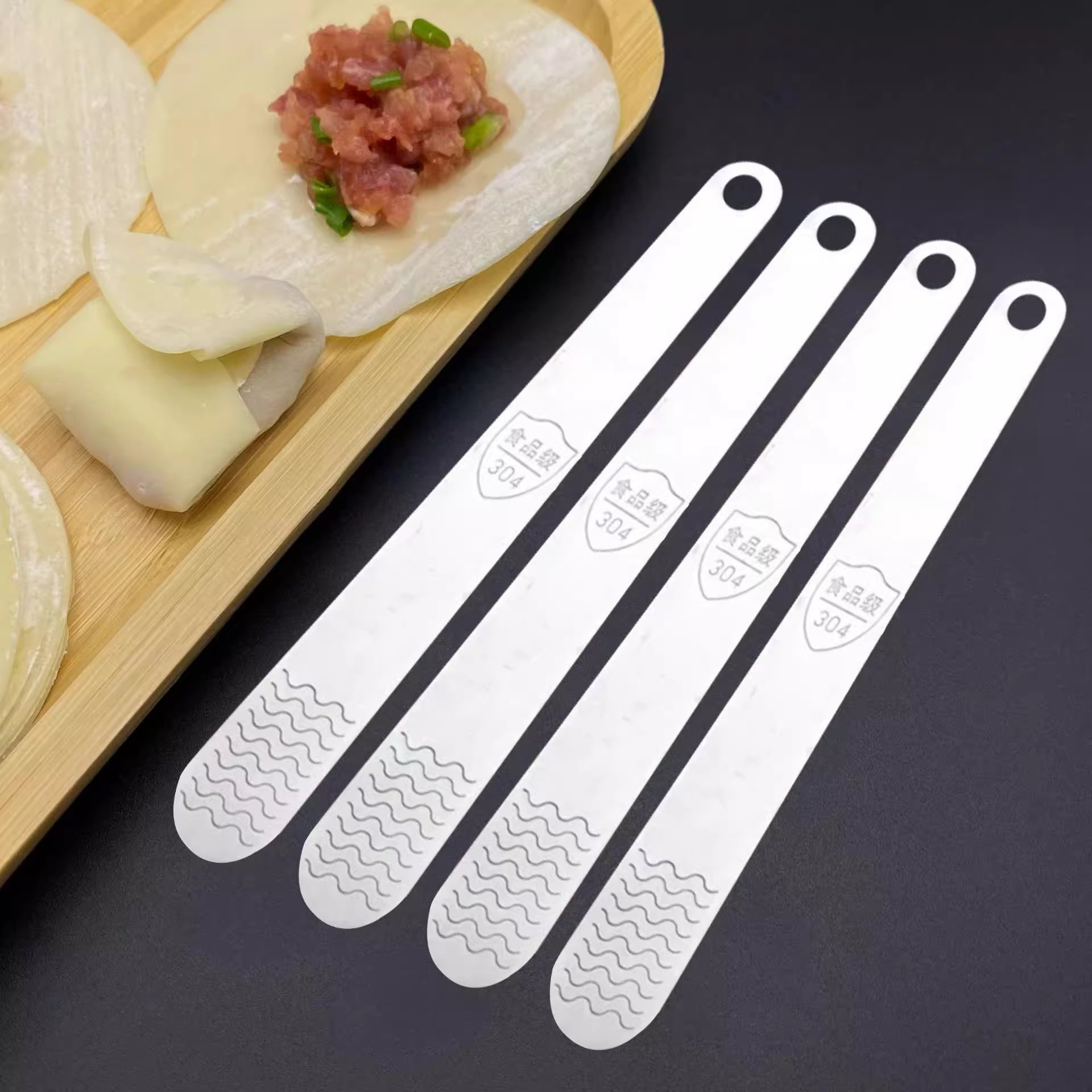 304 stainless steel dumpling scooping spoon wonton dumplings