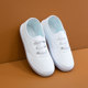 Elastic children's white shoes without lace-up sizes
