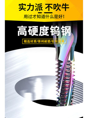 整体硬制合金涂层美制全牙螺纹铣刀铝用立铣牙刀UNF UNC数控加工