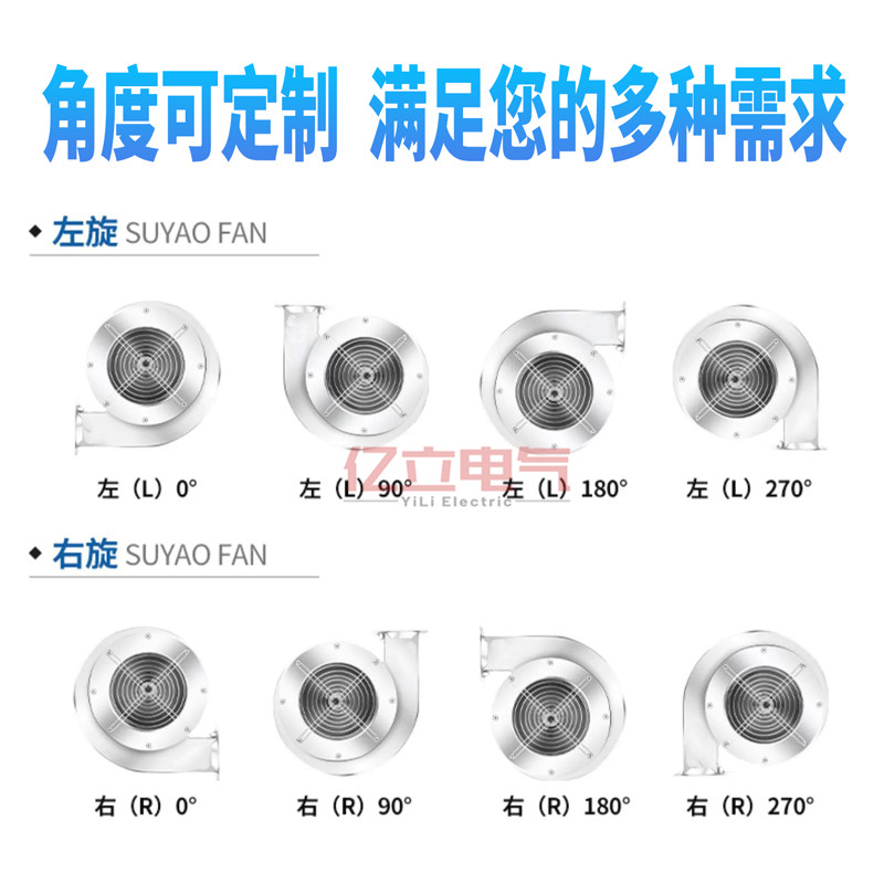 不锈钢DF多翼式离心风机220V低噪声工业380V抽油烟耐高温离心风机