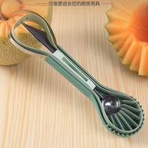 Cherry row Three-in-one fruit digger fruit parquet of fruit parquet earner Carved Knife Suit Fruit Spoon Watermelon Spoon tool