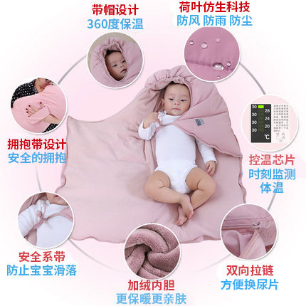 婴儿睡袋抱被秋冬加厚宝宝睡袋儿童保暖防踢被神器新生儿外出包被,淘宝优惠券,粉丝福利购,淘宝优惠卷