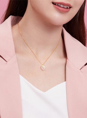 新款潮银杏叶项链j女三生有幸小众设计送女友七夕情人节礼物银杏