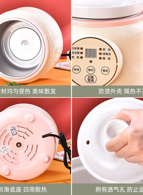 智能陶瓷电炖锅24小时预约恒温
