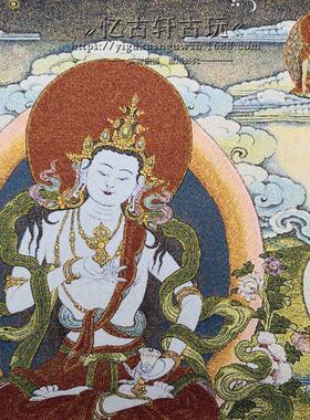 爆款古玩织锦画挂画苏绣刺绣画画唐卡人物画像收藏