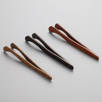 Black Sandalwood Tea Pinch Kung Fu Tea Furniture Accessories Non-slip Tea Cup Tea Clips Tea Tweezers Solid Wood Tea Dauphin Tea Tools
