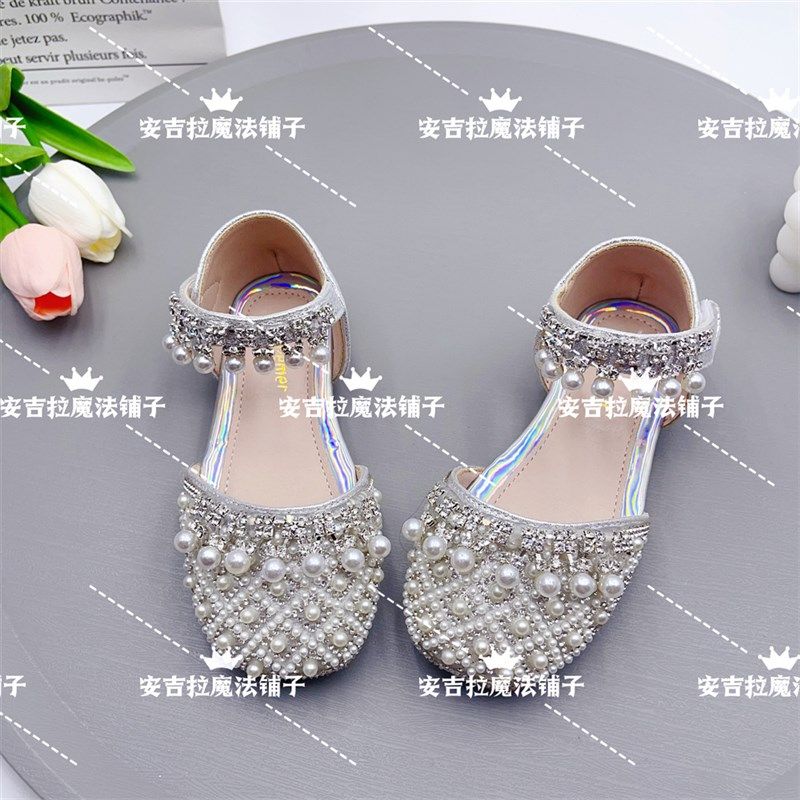 2024年春夏季新款女童包头半凉鞋小女孩皮鞋软底公主鞋鞋韩版单鞋,淘宝优惠券,粉丝福利购,淘宝优惠卷