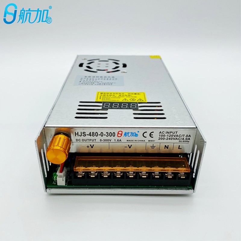 数显可调电源0-300V1.6A直流稳压开关电源480W航加HJS-480-0-300 - 图3