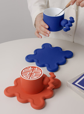 新中式陶瓷雕刻喜字情侣马克杯