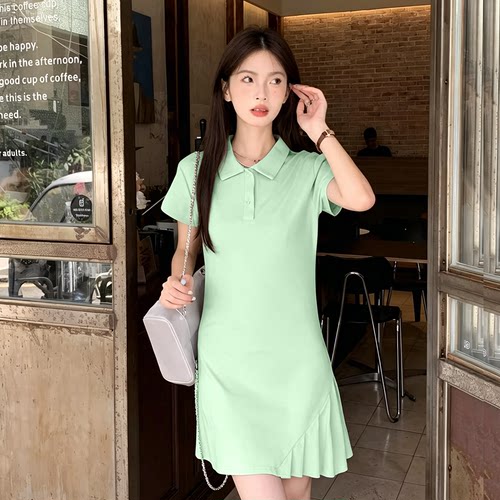 TYK 2026夏季法式绝美连衣裙女气质收腰长裙茶歇裙 - 图2