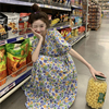 小懒猫夏季法式绝美连衣裙