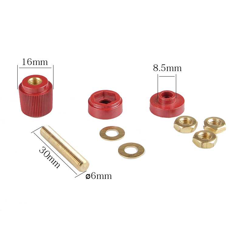 纯铜接线柱端子M5/M6/M8/M10大电流电焊机全铜桩头电瓶电池逆变器-图1